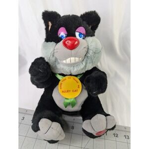 Dare To Tease Me Alley Black Cat Plush Animated 10 Inch Play Zone Stuffed Animal